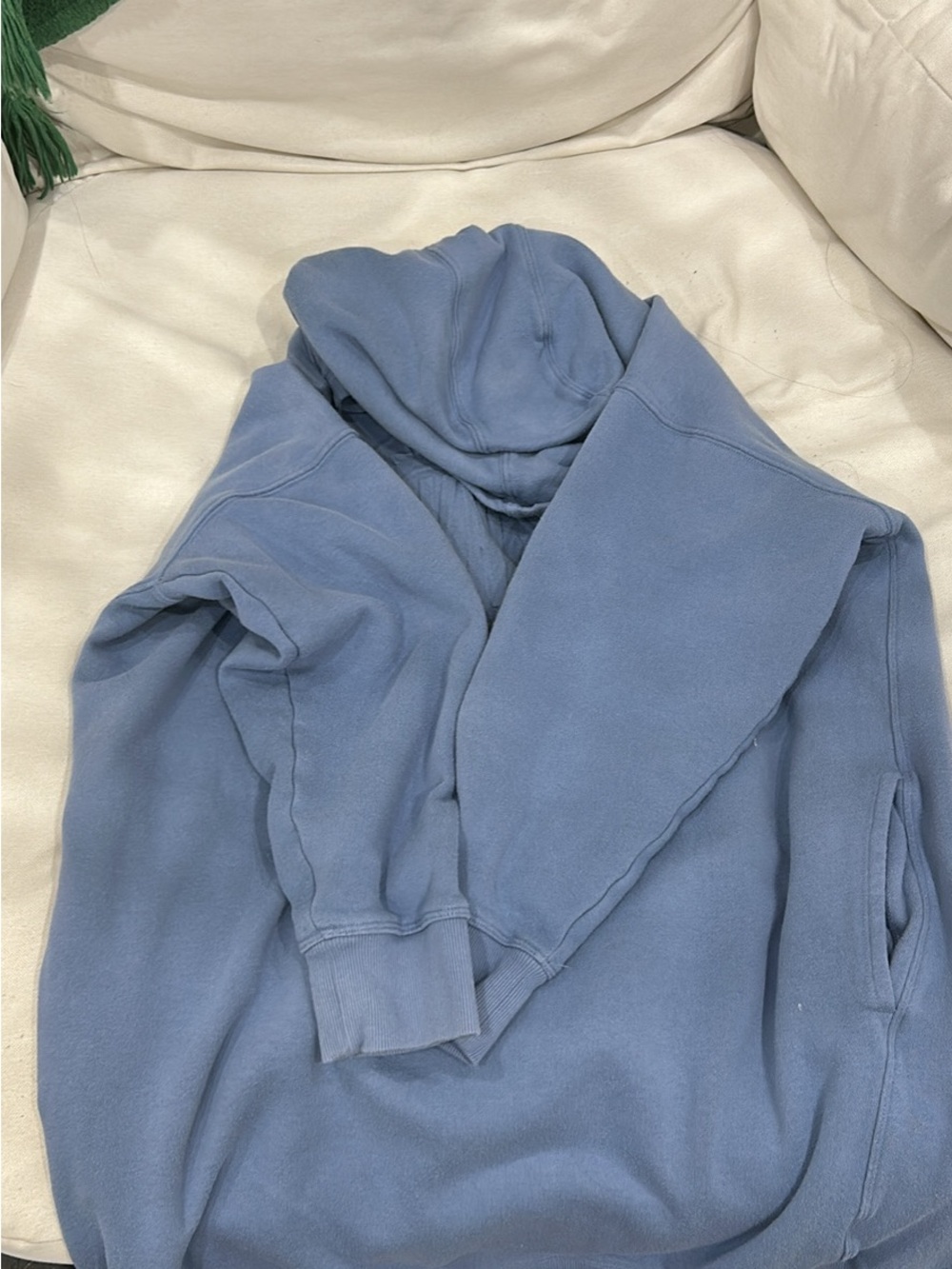 Men's Blue Hooded Sweatshirt